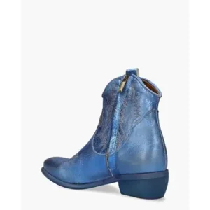 Zoe Italy Tex Blauw Dames Enkelboots