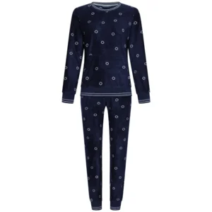 Pastunette Rebelle pyjama Dames: Blauw, fleece ( PAS.54 )