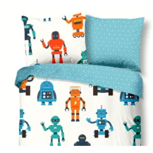 Kinder dekbedovertrek Robots