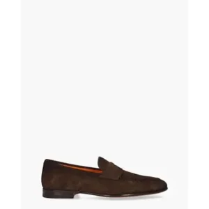 Santoni 19044 Donkerbruin Herenloafers