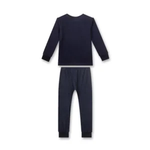 Sanetta meisjes Pyjama: Velours, Donker Blauw ( SAN.68 )