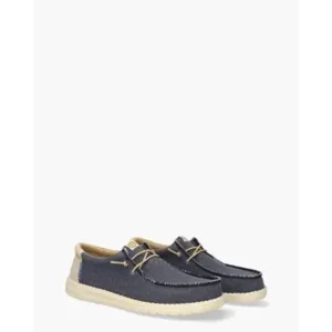 Hey Dude Wally Coastline Blauw/Beige Veterschoenen