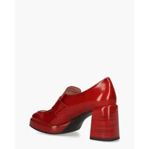 Hispanitas Tokio Rood Dames Plateaupumps