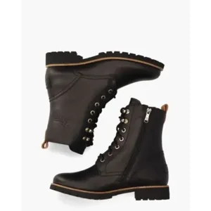 Panama Jack Fara Igloo Travelling B1 Zwart Dames Veterboots