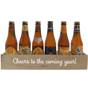 Bierpakket Blond Bier: Cheers to the coming year! (6 flesjes) - Kratje