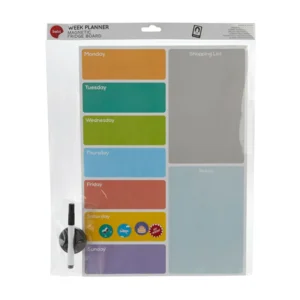 Balvi Magnetisch koelkastbord Weekplanner met marker