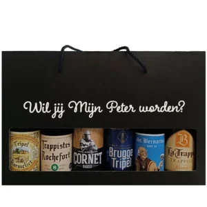 Bierpakket Speciaalbier (6 flesjes) in gepersonaliseerde geschenkdoos - peter