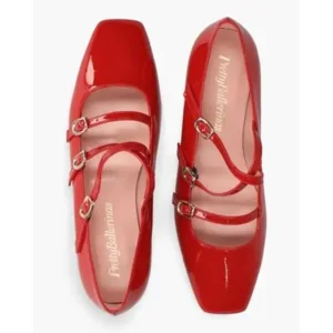 Pretty Ballerinas 50.697 Camille Rood Dames Ballerina's