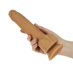 Naked Addiction Stotende Vibrator Met Afstandsbediening Caramel 23 cm