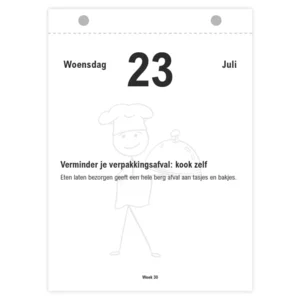 Scheurkalender - 2025 - Stressloos duurzaam - 13x18cm