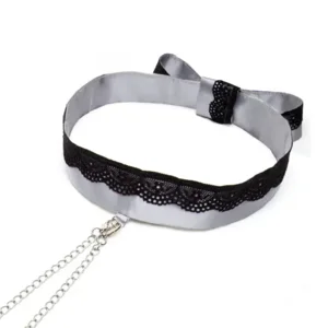 Fifty Shades of Grey Play Nice Satijnen Collar & Tepelklemmen