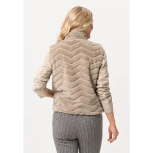 Frank Walder Bodywarmer: Beige, bont jasje ( WAL.33 )