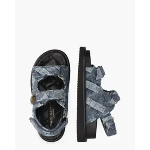 Kurt Geiger Orson Denim Jeansblauw Damessandalen