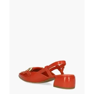 Mjus L72105 Rood Dames Slingbackloafers