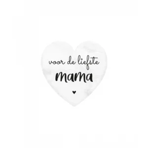 Marmeren hartje - Mama - 5x5cm