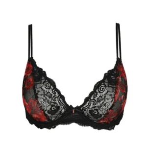 Marie Jo Selyna plunge bh in zwart en rood