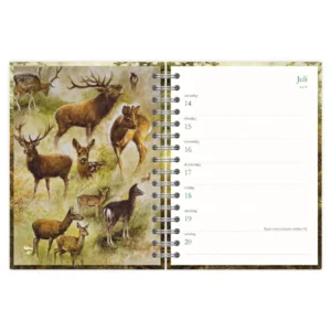 Bureau agenda - 2025 - Rien Poortvliet - Edelhert - 17,6x23,8cm