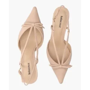 Lola Cruz Satina Nude Dames Slingbackpumps