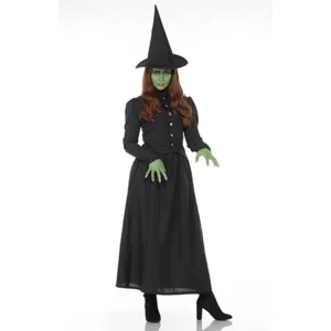 Heks - Kostuum - Jurk - Wicked witch - 3dlg. - XS