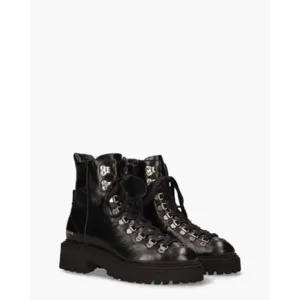 Nubikk Frankie Mountain Zwart Dames Veterboots