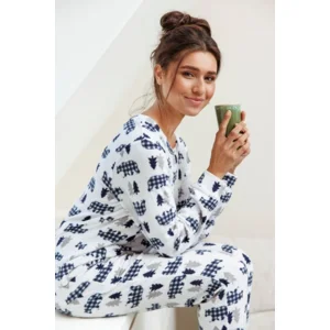 Pastunette Rebelle dames pyjama: Snow, Fleece ( PAS.42 )