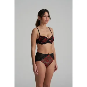 Marie Jo Selyna tailleslip in zwart en rood