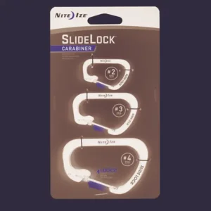 Nite Ize SlideLock Carabiner 3 Stuks Zwart CSLC-01-R6