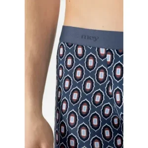 Mey Noble Graphics herenshort in grijs met grafische print