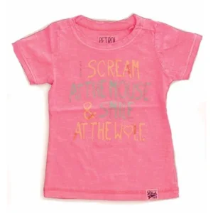 meisjes shirt fluo roze