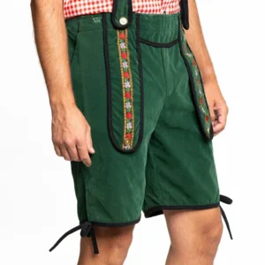 Lederhose - Johann - Groen - Kort - XXL