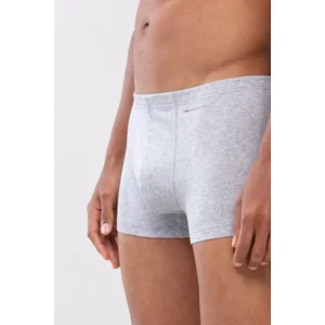 Mey Casual Coton herenshort in grijs melange