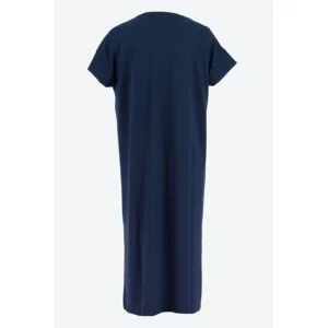 Signe Nature Kleed: Sweaterstof, Navy ( signe.1292 )