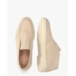 Santoni 58458 Beige Damesloafers