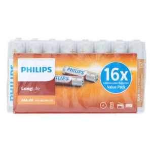 Philips Longlife AAA Batterij, 16st