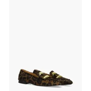 Oxener By Loes & Karin Panterprint/Goud Damesloafers