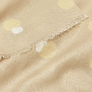 Sjaal - Polka Dot - Soft Tan/Yellow