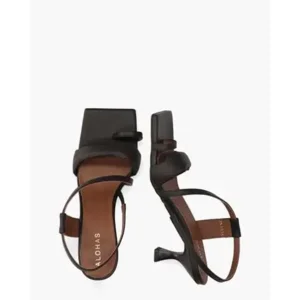 Alohas Asymmetric Straps Zwart Damessandalen