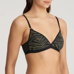 Marie Jo Seoul bralette in zwart en kaki