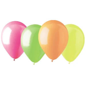 Neon UV ballonnen - 100 stuks - 4 kleuren