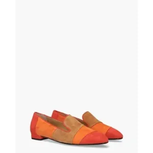 Marcos Rood/Oranje/Bruin Damesloafers