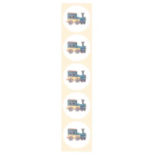 Stickers - Speelgoed trein - Rond - 4cm - 100st. - DBLS056