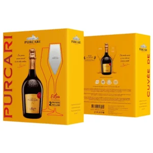 Purcari - Sparkling - Cuvée White Brut - GIFT BOX incl. 2 glazen (kopie)