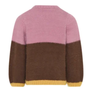 Minymo Meisjes Pullover Knit Colorblock Lilas