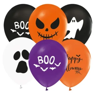 Ballonnen - Halloween - 8st. - Diverse kleuren - 30cm