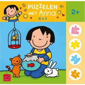 Clavis Puzzelen met Anna. 4-in-1-puzzel