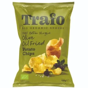 Organic Chips + zout gebakken in olijfolie - 100 gr 12 x 100 g