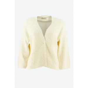 Signe Nature Cardigan met 3/4 mouw, Ecru ( Signe.1288 )