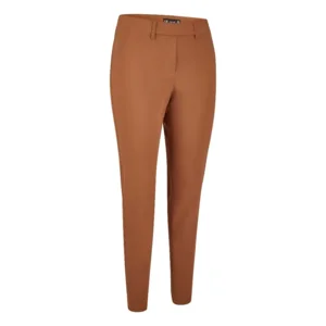 KJ Brand Broek: Camel, Elastiek in de lenden, ( luxe broek ) ( BRA.316 )