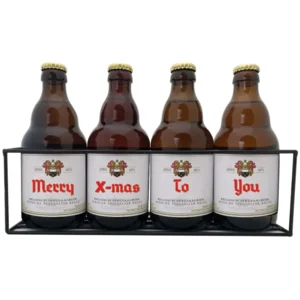 Duvel Kerst Bierpakket : Merry X-mas To You (4 flesjes) - Rekje