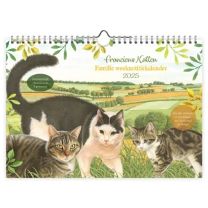 Familie weeknotitiekalender - 2025 - Franciens katten - Oblong - 21x29.7cm